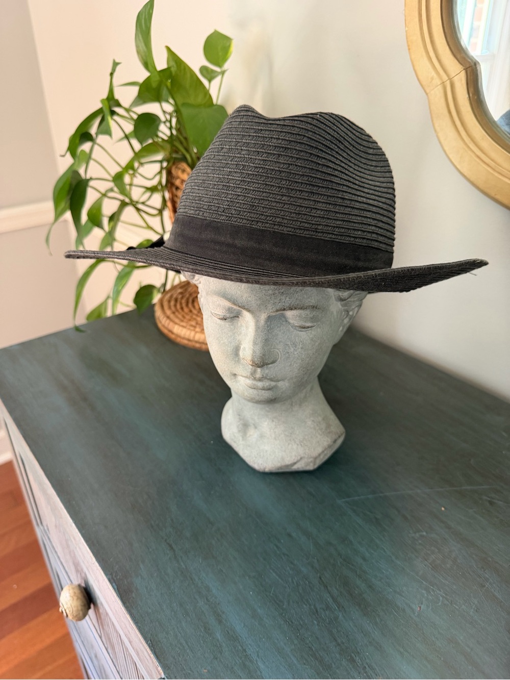 Scala Pronto black straw hat summer beach hat